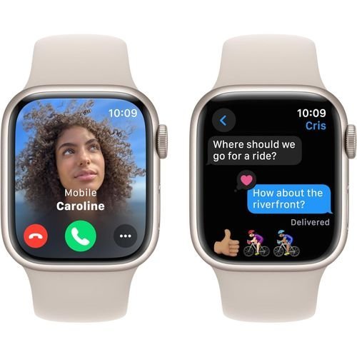 Apple Watch Series 9 GPS 41mm Starlight Aluminium Case - Image 3