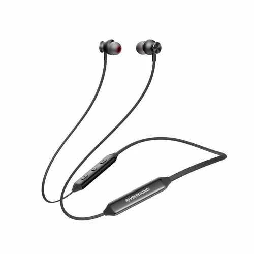 Riversong EA509 Stream L2 Bluetooth Neckband Silicone Black Headset/Wired Earphones
