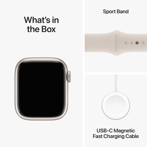 Apple Watch Series 9 GPS 41mm Starlight Aluminium Case - Image 4