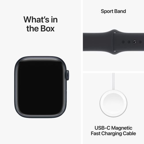 Apple Watch Series 9 GPS 45mm Midnight Aluminium Case - Image 5