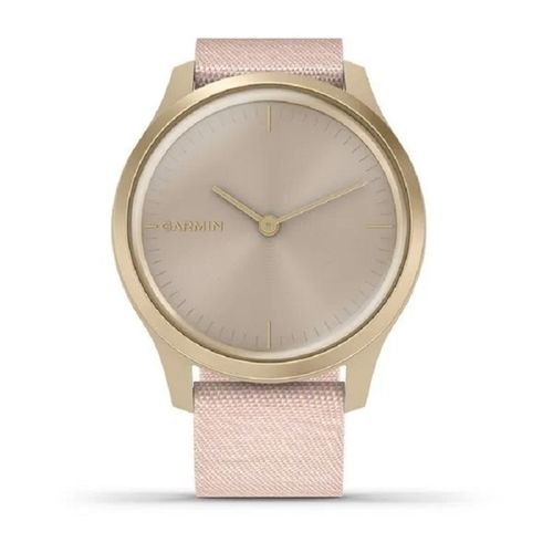 Garmin Vivomove Style – Blush Pink Nylon Band & Light Gold Case - Image 7