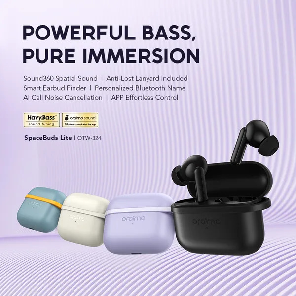 oraimo SpaceBuds Lite (Model: OTW-324) – BT Earphone - Image 2