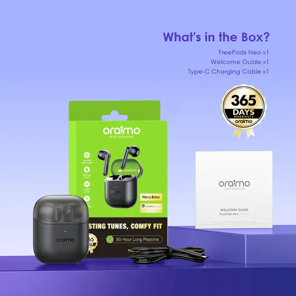 oraimo FreePods Neo (Model: OTW-330S) – BT Earphone - Image 3
