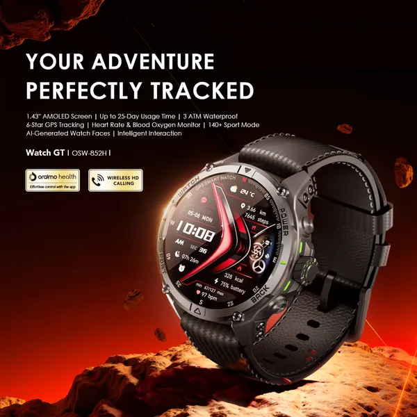 Oraimo Watch GT OSW-852H Smartwatch - Image 2